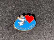 (Z9) PINS BADGE ENAMEL VINTAGE COLLECTION FROMAGE ANGE CAPRICE DES DIEUX COEUR
