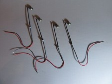 A558 Lot Ho 4 Lampadaires Miniature H 9.7 cm Signalisation Voie 1:87