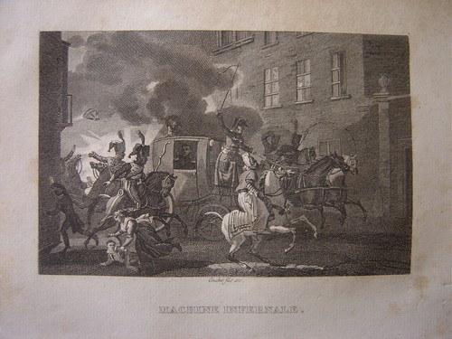 Gravure attentat rue - gravure, la