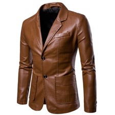 Hommes Mode Manteau Moto