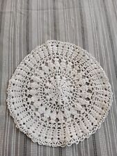napperon crochet fait main diamètre 26 cm   TRES BON ETAT