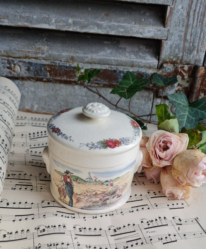 Ancien pot foie gras - foie,