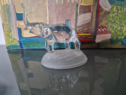 Statuette elephant cristal - statuette, en