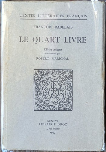 Rabelais quart livre - rabelais, :