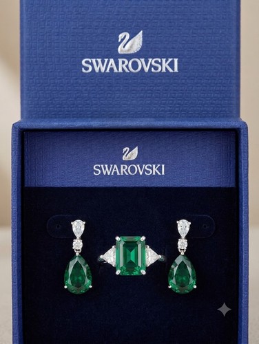 Parure swarovski vert - parure,