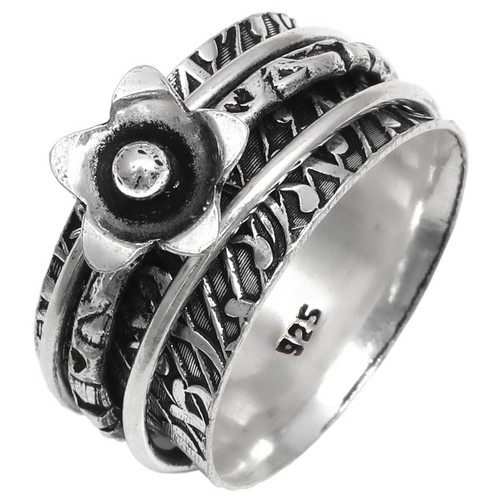Bague toupie argent pour - toupie,