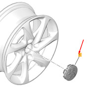 PEUGEOT 208 MK1 A9 Cache-moyeu