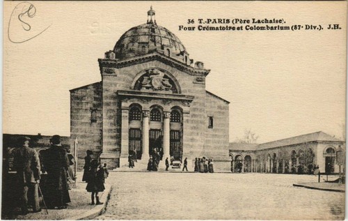 Cpa paris 20e cimetiere - paris, du