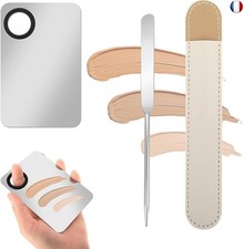 Acier Inoxydable Maquillage Spatule et Palette Ensemble Professionnel Outils De