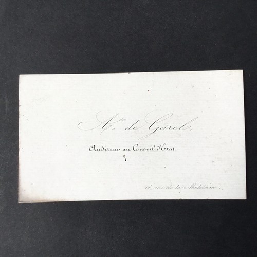 Carte visite de garel - visite,