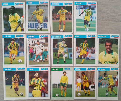 14x fiche onze mondial fcn - fiche,