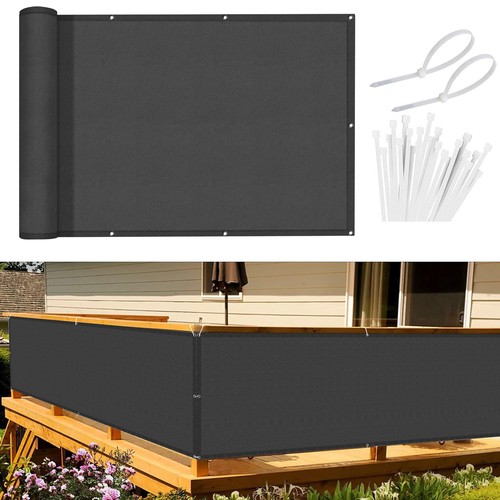 Brise vue balcon anthracite - vue,