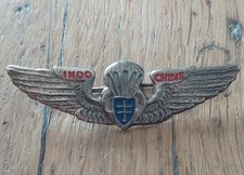 insigne commando parachutiste laos indochine . Corps Leger Intervention CLI  .