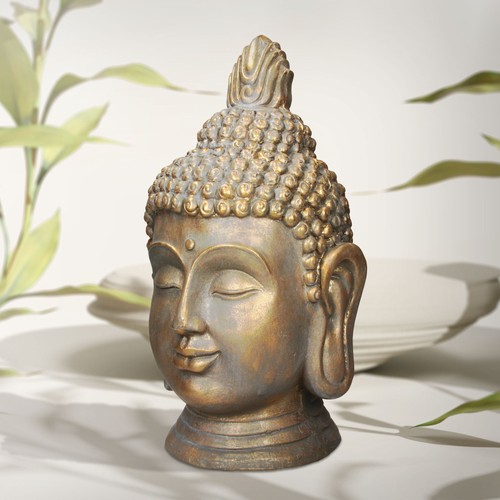 Statue tête bouddha cm - de, 53