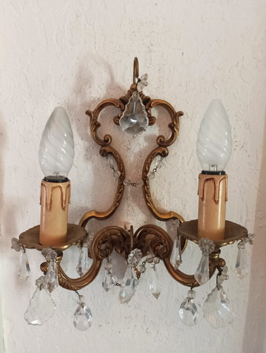 Ancienne applique bronze et - applique,