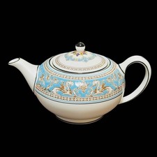 Théière turquoise florentine WEDGWOOD taille L 1200 ml vaisselle collector...