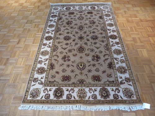 Hand knotted taupe - knotted,