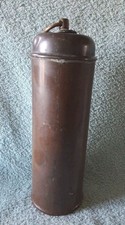 Bouillotte Où Gourde ancienne En Cuivre Massif HT 30 cm Ø 9,7 cm Poids 0kg625