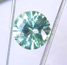 Saphir Vert Naturel Rond