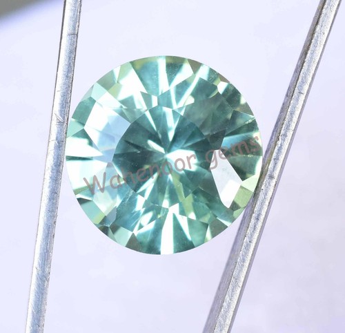 Saphir vert naturel - naturel, rond