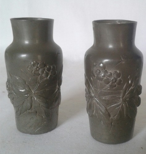 Rare paire petits vases - paire, de