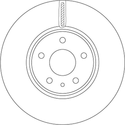 Disque frein avant trw - disque,