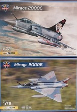 DUAL COMBO MIRAGE 2000C & MIRAGE 2000B -  MODELSVIT PLASTIC KIT 1/72
