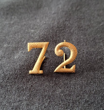 Chiffres képi coiffure 72e