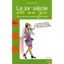 Livre xxe siecle est jeu - le,