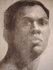 Beau Dessin Au Fusain D'un