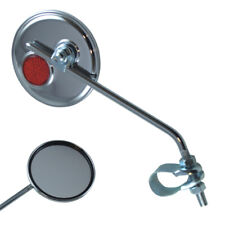 RETROVISEUR VELO CYCLOMOTEUR ROND CHROME CATADIOPTRE VINTAGE SOLEX CYCLO MOB
