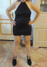robe courte trés sexy dos nu   couleur noir taille 38 40