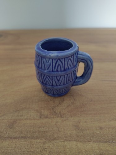 Petit pot bleu vintage - petit,