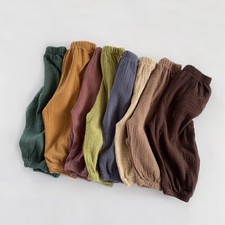 Garçon Fille Pantalon Coton
