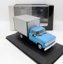 GC4542 WHITE BOX / DODGE D400 BOX VAN 1971 BLEU / ARGENT 1/43