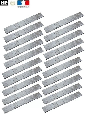 Lot barrette de - 20, masse