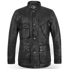 Veste En Cuir De Moto Pour