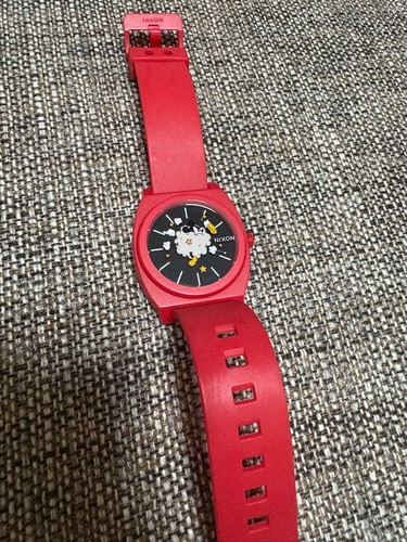 Nixon red rubber - nixon, strap