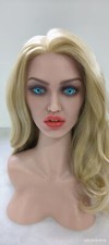 Realistic Sex Doll Head Masturbator Real Oral Sex Hole Mobile Jaw Tongue for Men