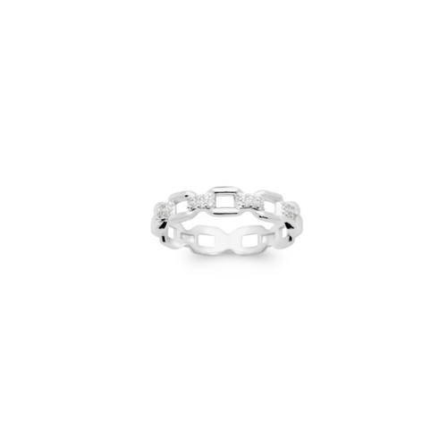 Bague anneau forme - , chaine