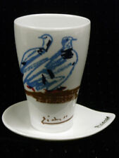 VASE TASSE PORCELAINE PICASSO HORTENSIA JUAN 1961 DESIGN VINTAGE POT PINCEAUX