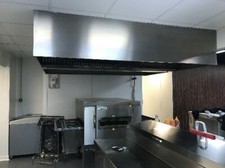 Hotte cubique inox aspirante cuisine professionnelle restaurant sandwicherie