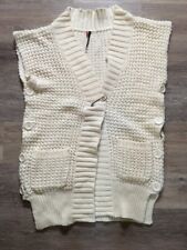 Sud Express Pull Gilet Sans Manches Écru Taille S