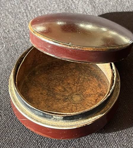 Boîte bergamote laque - boîte,