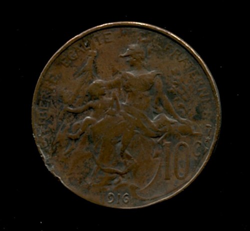 France pièce 10 centimes - france, de