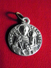 MEDAILLE RELIGIEUSE ANCIENNE. SAINT ANTOINE DE PADOUE. ALUMINIUM.