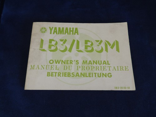 Manuel proprietaire yamaha - proprietaire,