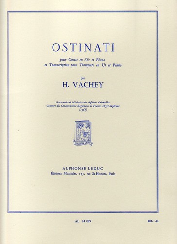 Ostinati pour cornet bémol - pour,