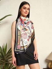 Foulard Satin Carré Effet