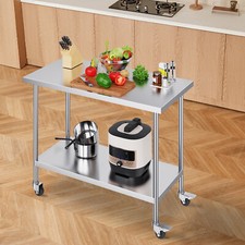 VEVOR Table de Travail en Inox